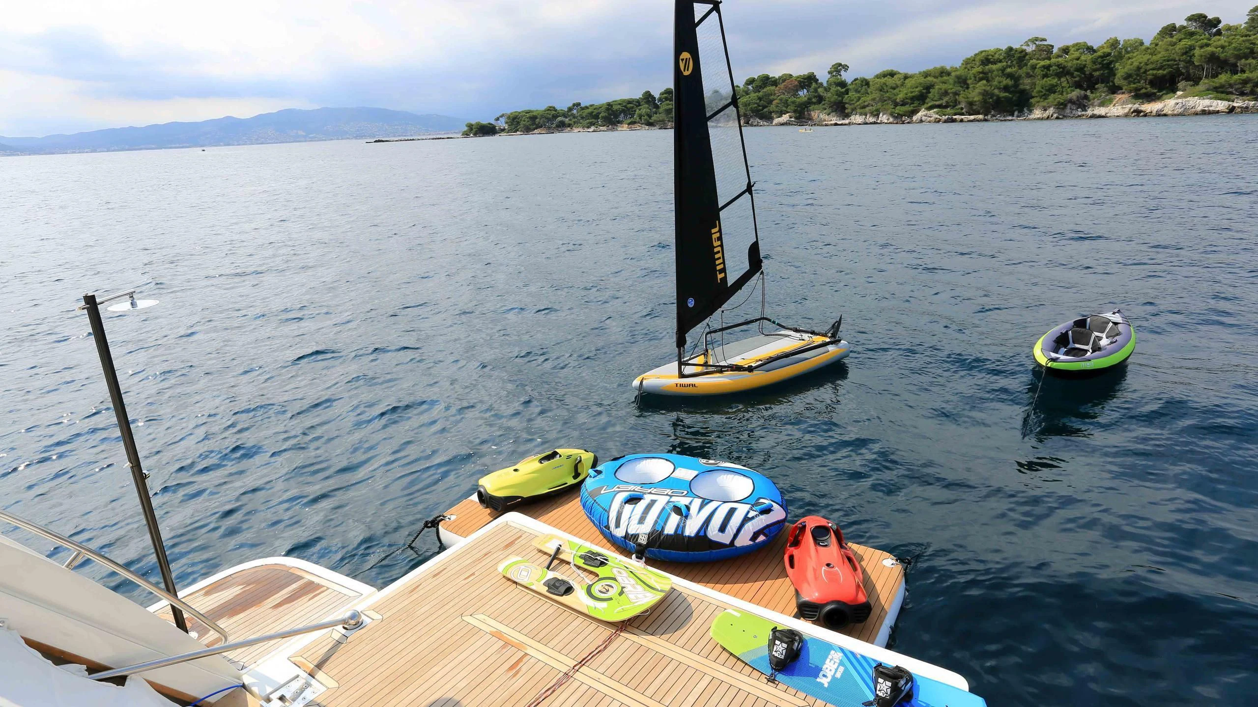 a boat on the water aboard ONYX Yacht for Charter