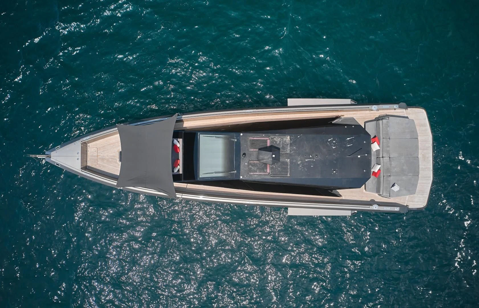 a boat in the water aboard AIFOS Yacht for Sale