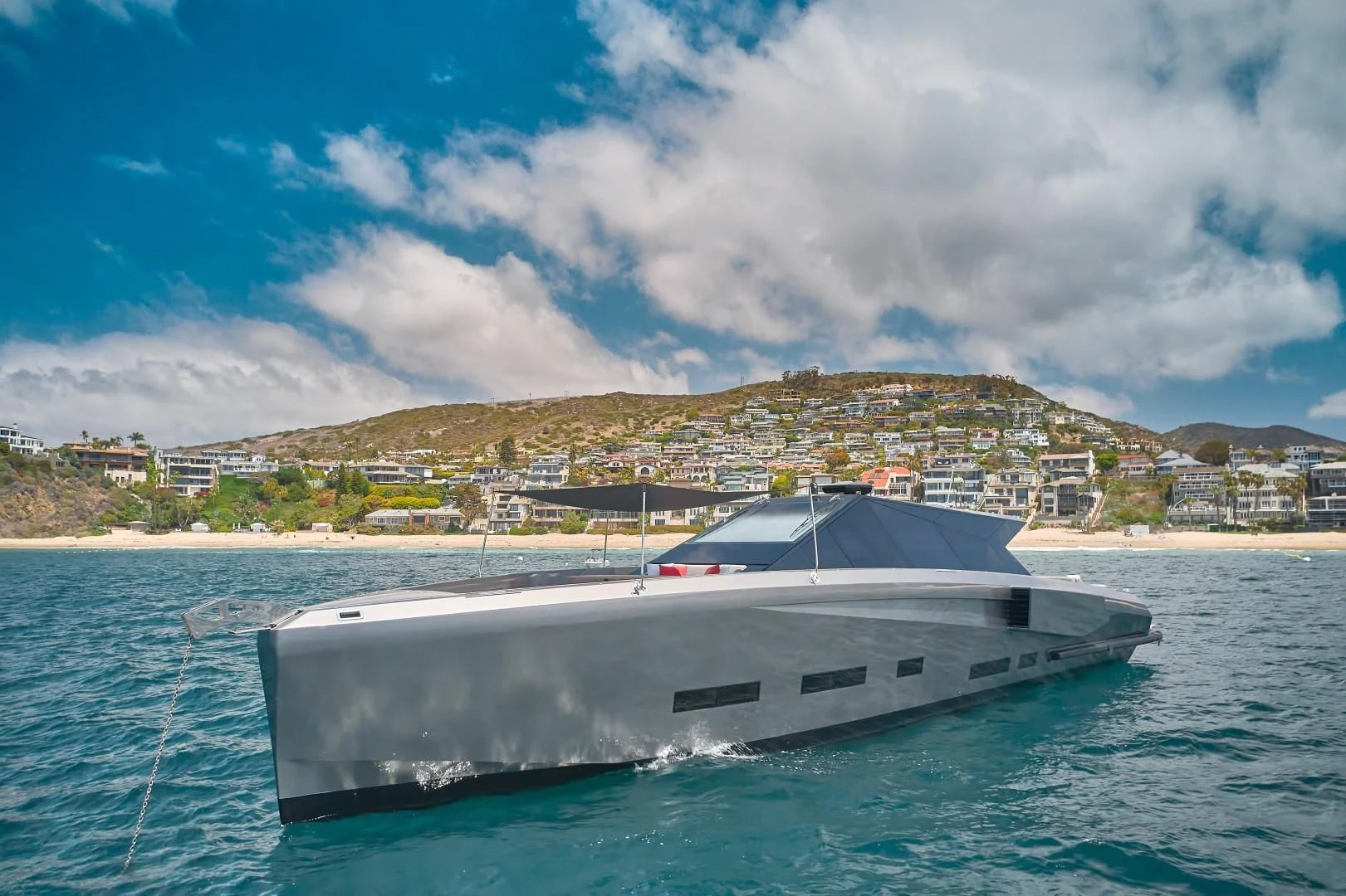 a boat in the water aboard AIFOS Yacht for Sale