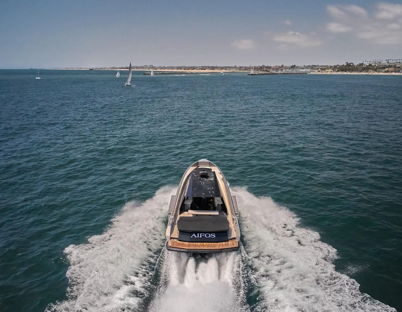 a boat on the water aboard AIFOS Yacht for Sale
