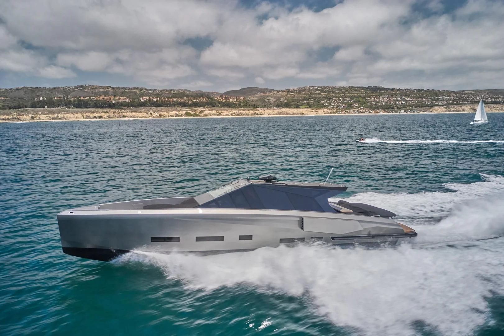 a boat on the water aboard AIFOS Yacht for Sale