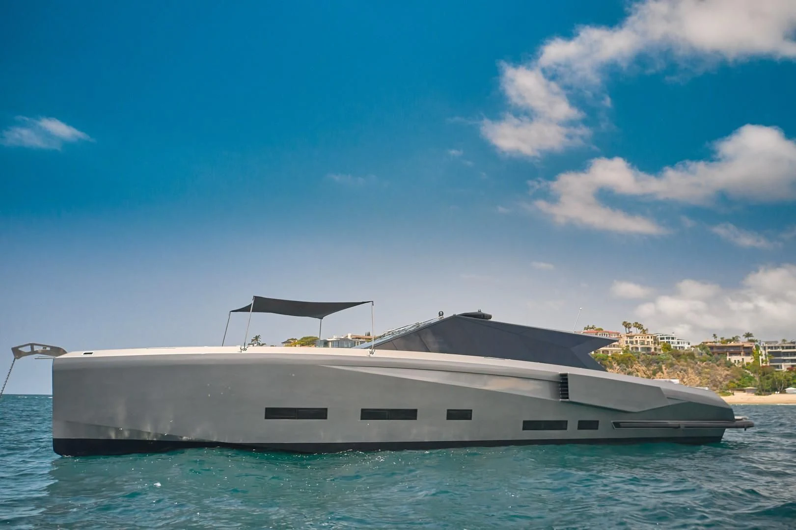 a boat in the water aboard AIFOS Yacht for Sale