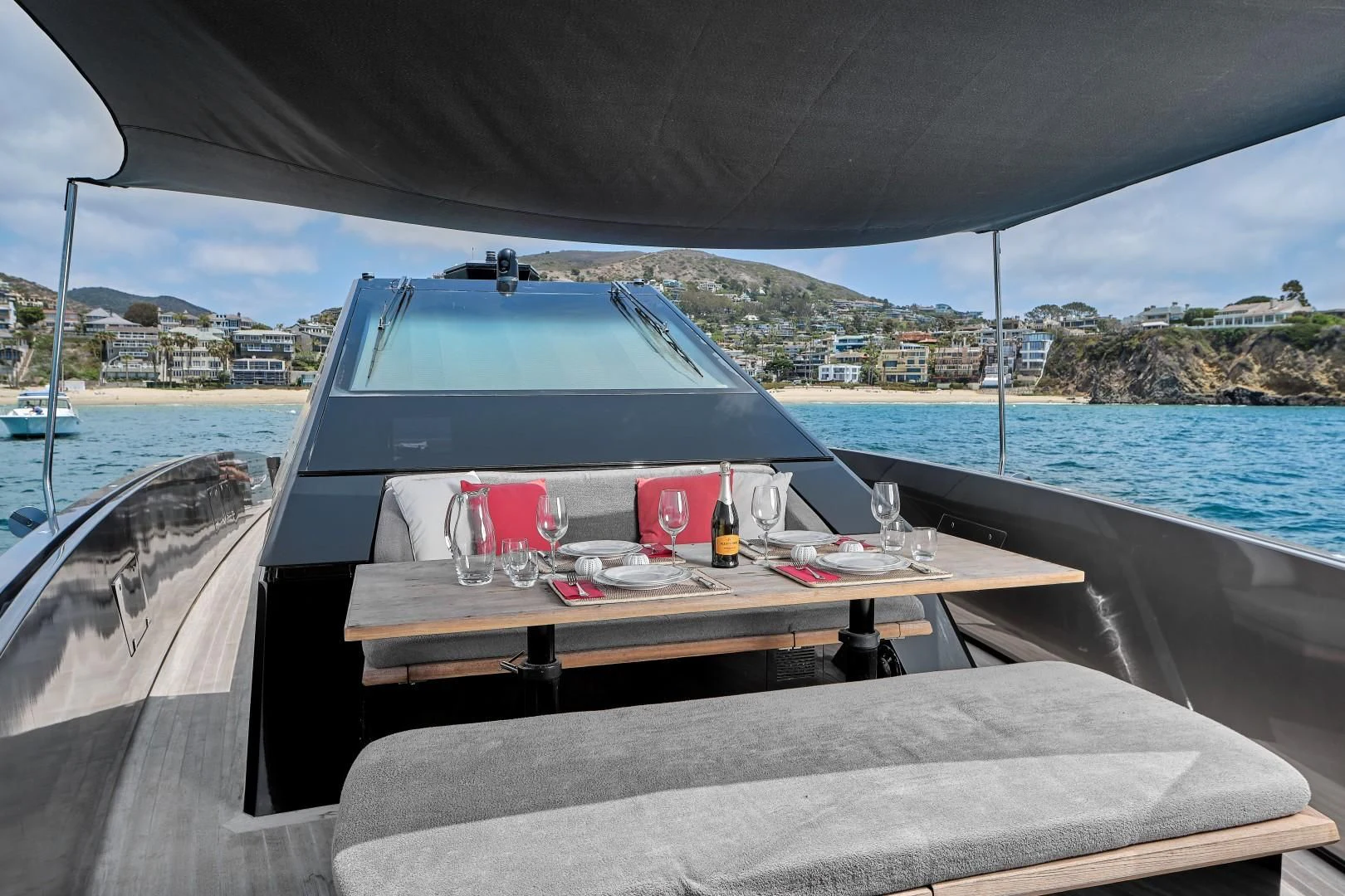a boat on the water aboard AIFOS Yacht for Sale
