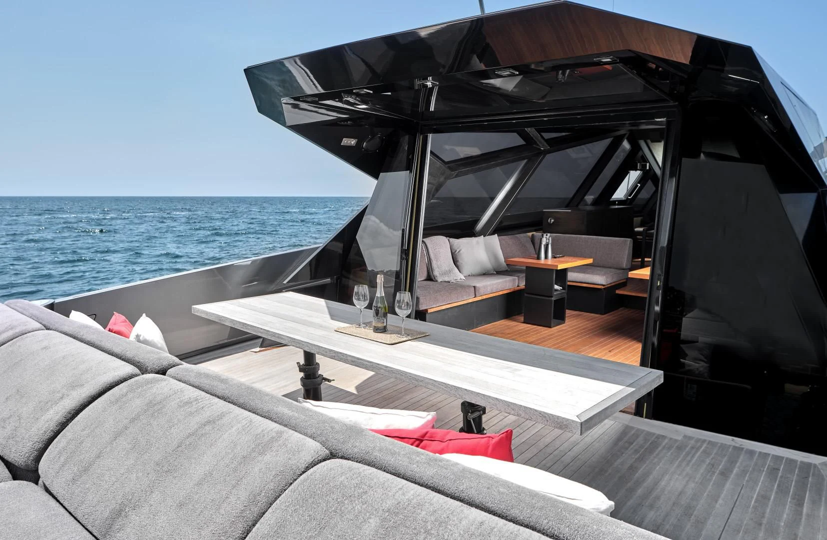 a boat on the water aboard AIFOS Yacht for Sale
