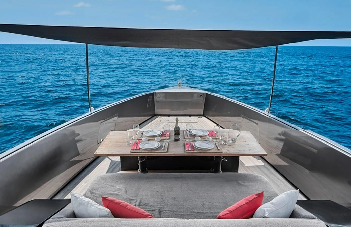 a boat on the water aboard AIFOS Yacht for Sale