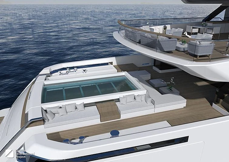 a boat on the water aboard MY ALMA Yacht for Sale