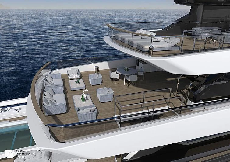 a boat on the water aboard MY ALMA Yacht for Sale