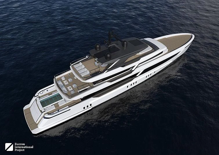 a space ship in the water aboard MY ALMA Yacht for Sale