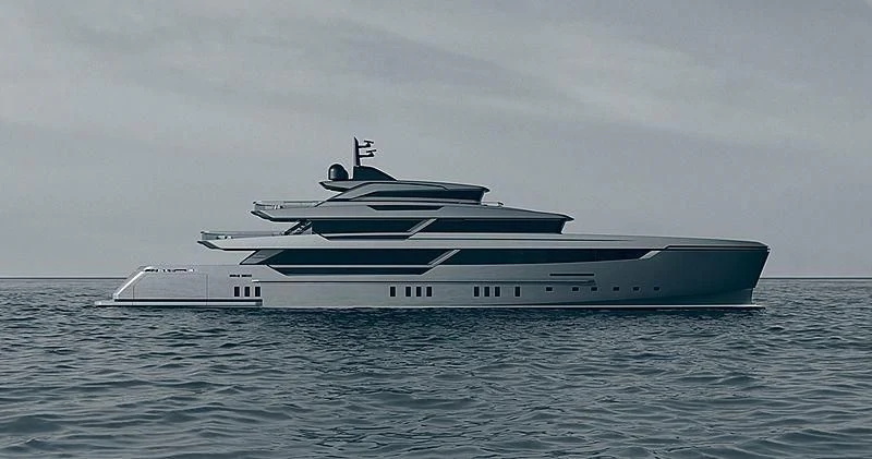 a boat in the water aboard MY ALMA Yacht for Sale