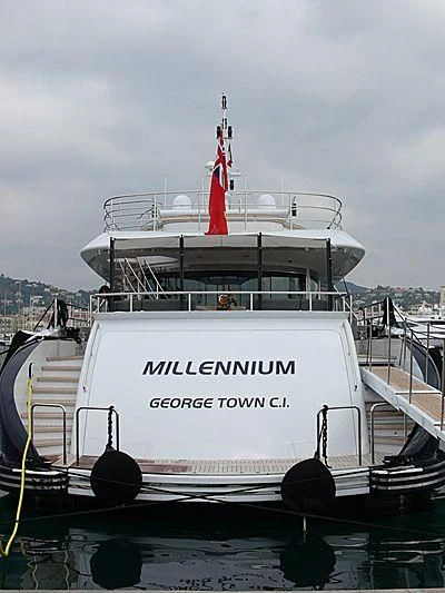 a boat on the water aboard L'EQUINOX Yacht for Sale