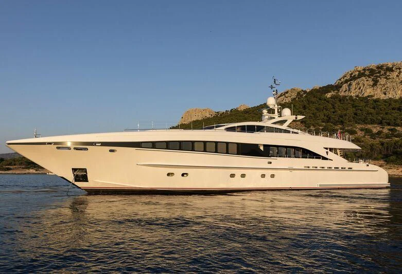 a boat on the water aboard L'EQUINOX Yacht for Sale