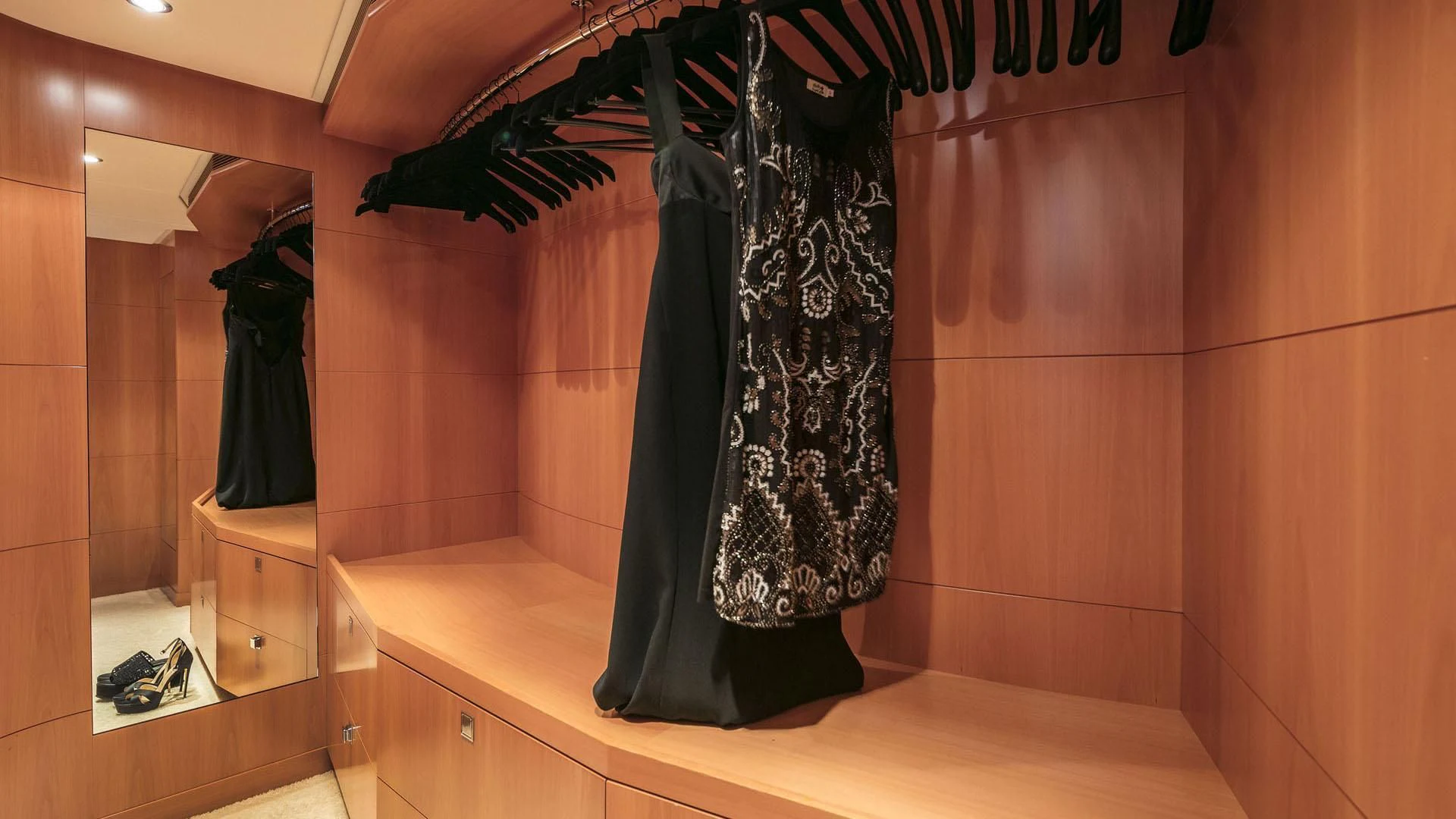 a dress on a swinger aboard L'EQUINOX Yacht for Sale