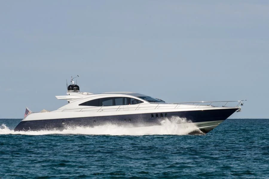 a boat in the water aboard INVICTA Yacht for Sale