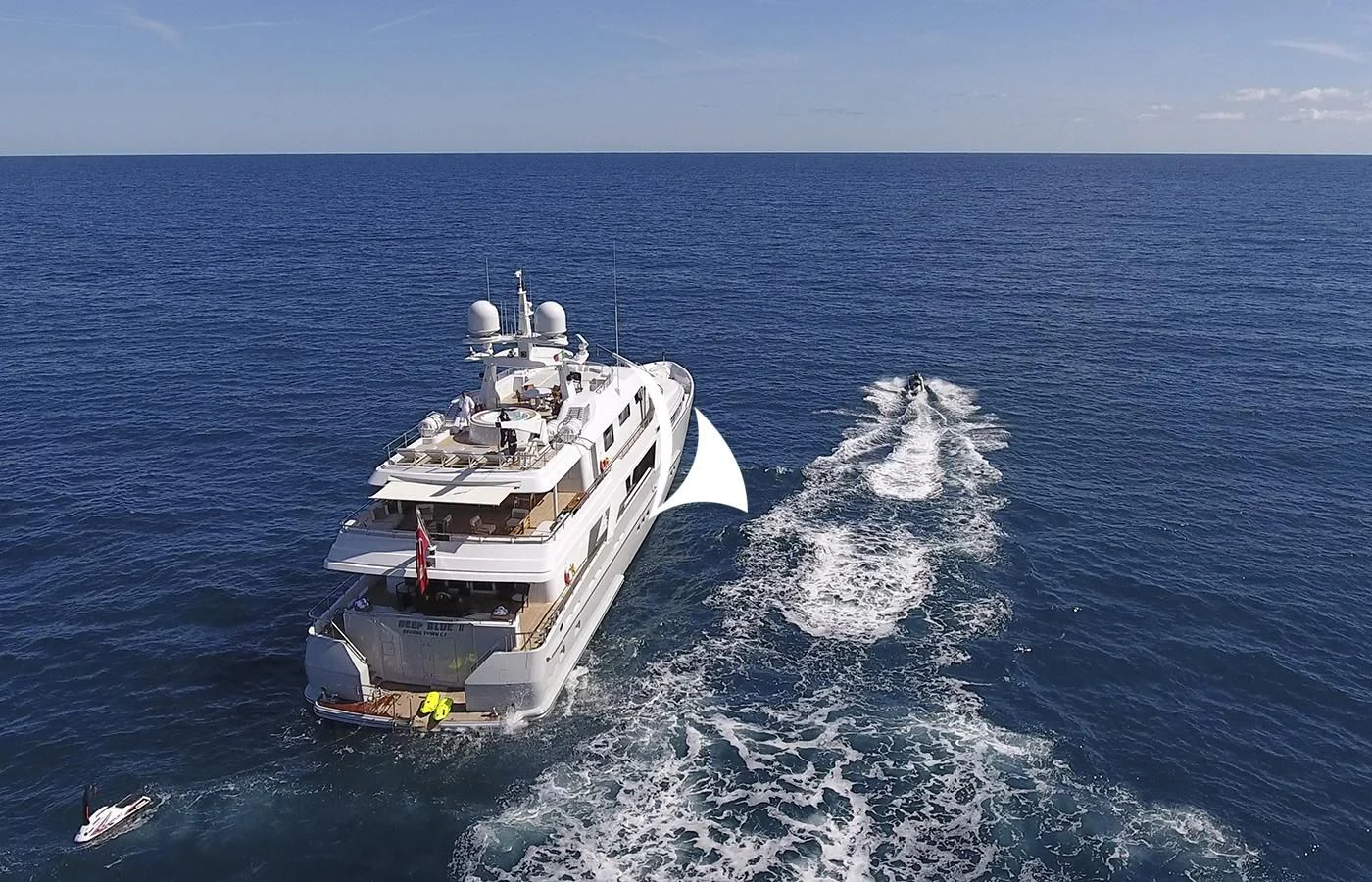 a ship in the water aboard DEEP BLUE II Yacht for Charter