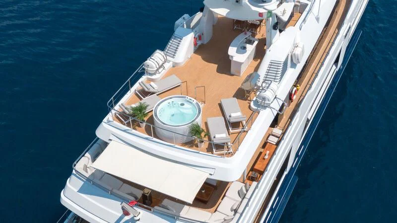 a boat on the water aboard DEEP BLUE II Yacht for Charter