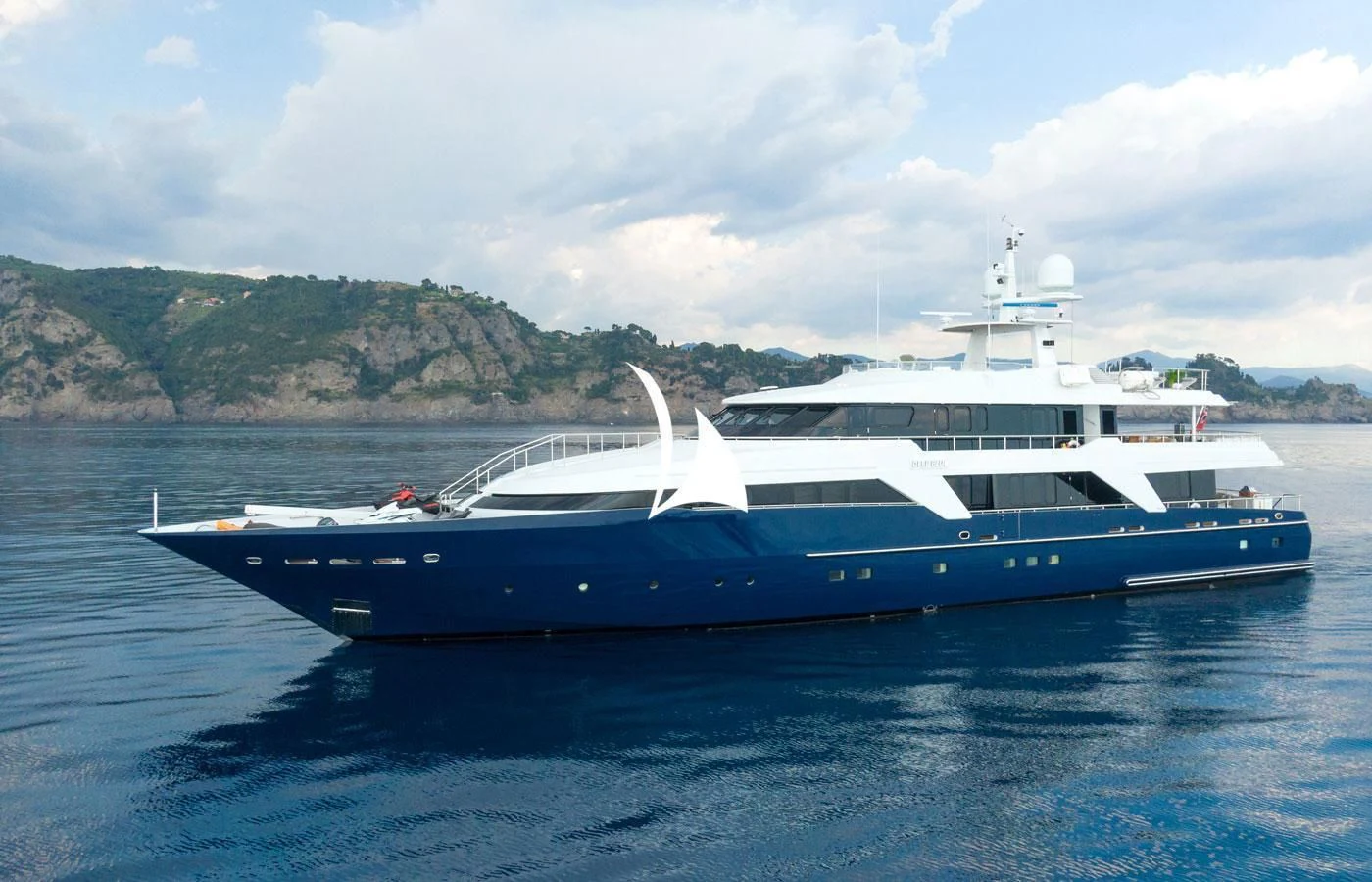 a boat in the water aboard DEEP BLUE II Yacht for Charter