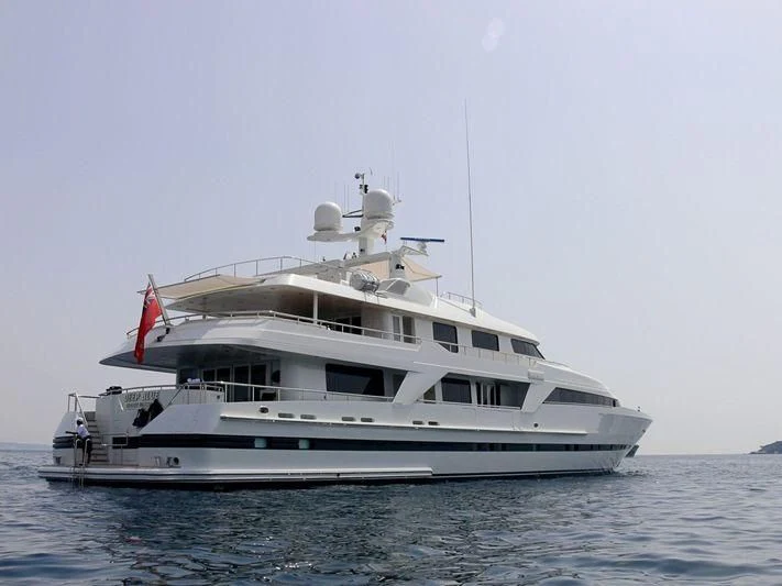 a boat on the water aboard DEEP BLUE II Yacht for Charter