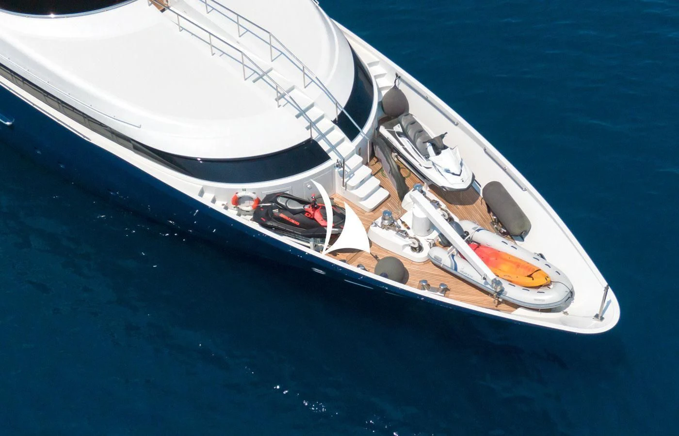 a boat on the water aboard DEEP BLUE II Yacht for Charter