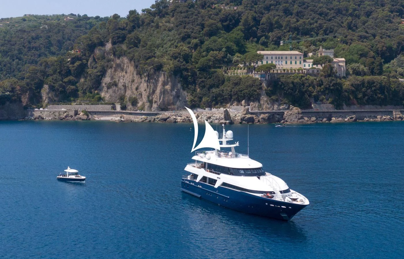 a couple of boats in the water aboard DEEP BLUE II Yacht for Charter