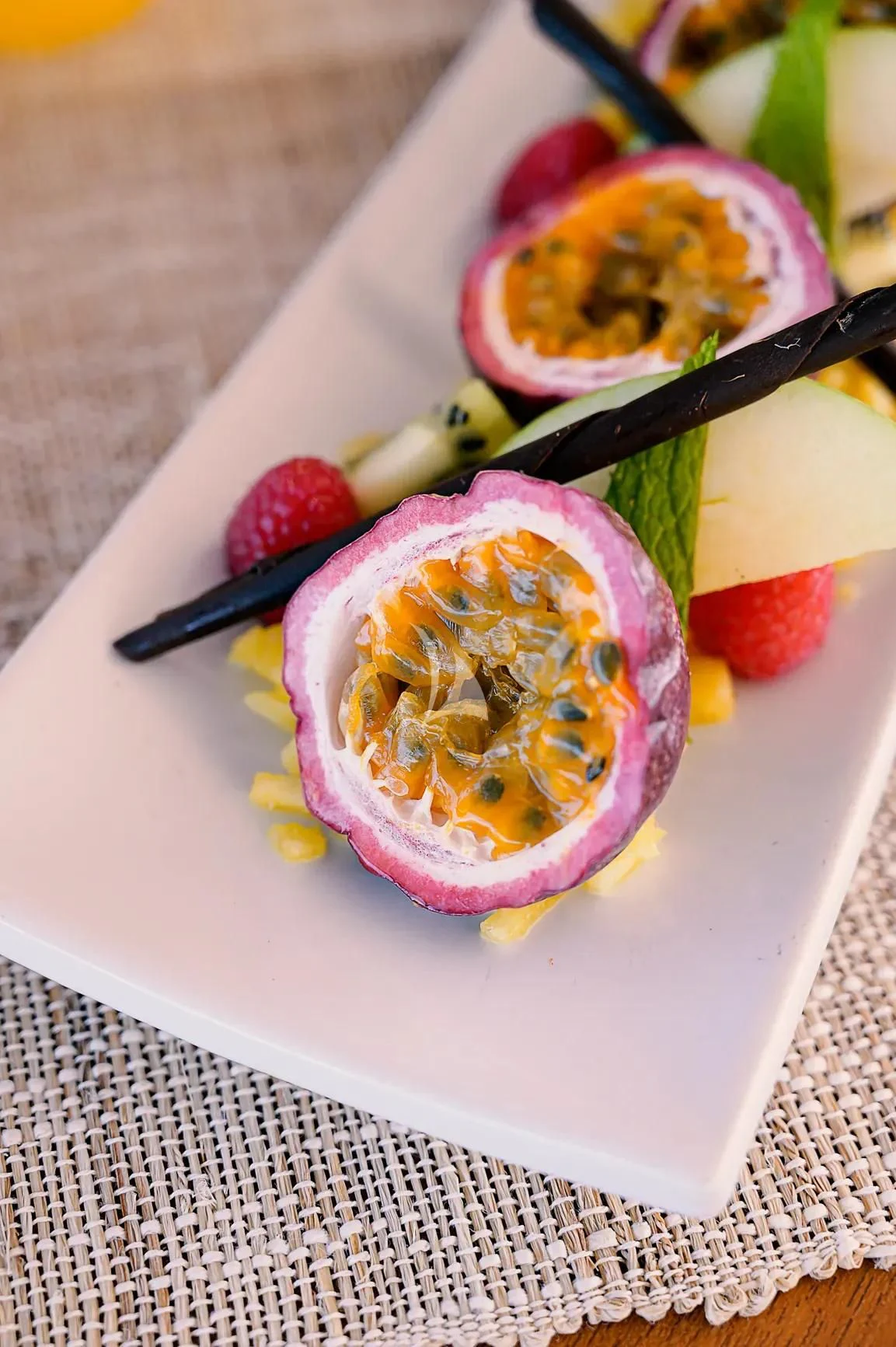 a bowl of colorful cereal with a spoon in it aboard DEEP BLUE II Yacht for Charter