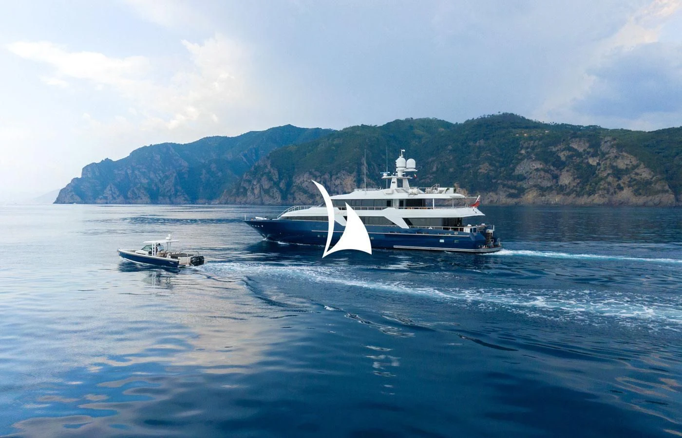 a boat on the water aboard DEEP BLUE II Yacht for Charter