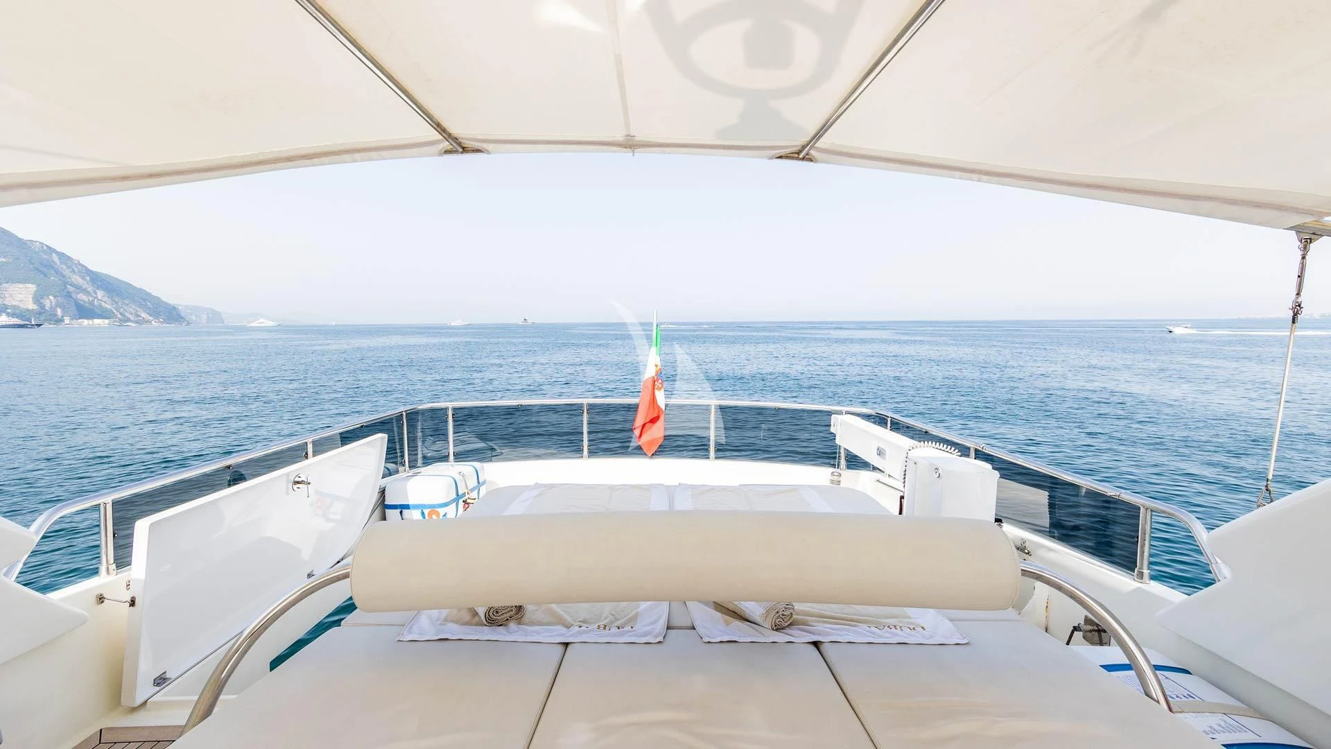 a boat on the water aboard DUBAI Yacht for Sale