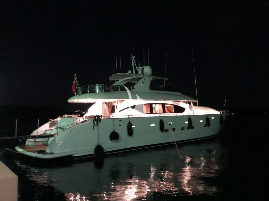 a boat on the water aboard DUBAI Yacht for Sale