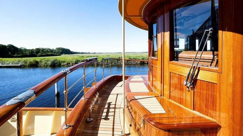 a boat on the water aboard ATLANTIDE Yacht for Sale