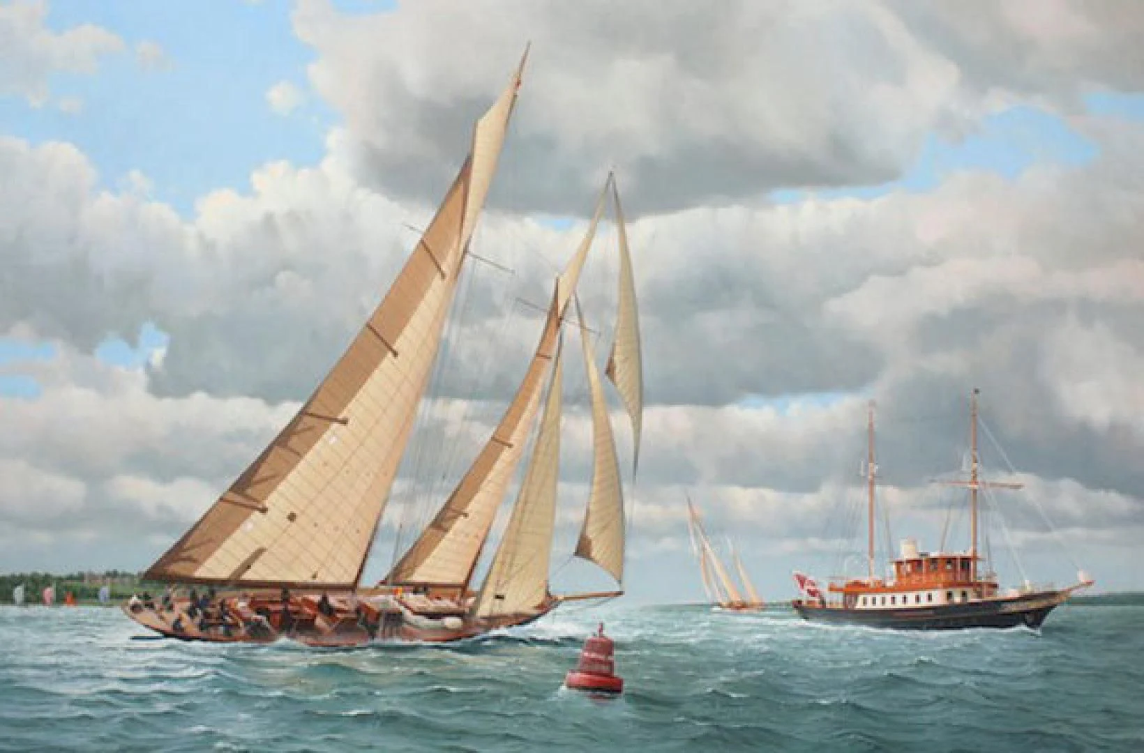 a sailboat in the water aboard ATLANTIDE Yacht for Sale