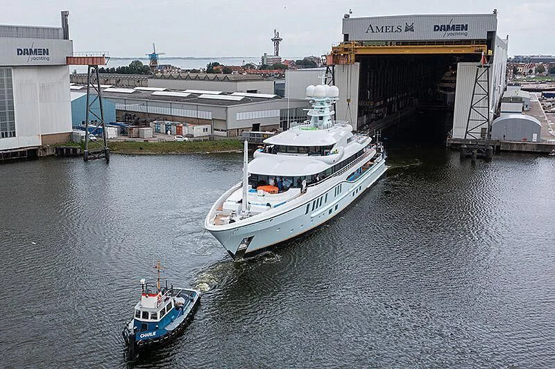 a couple of boats are in the water aboard AVANTI Yacht for Sale