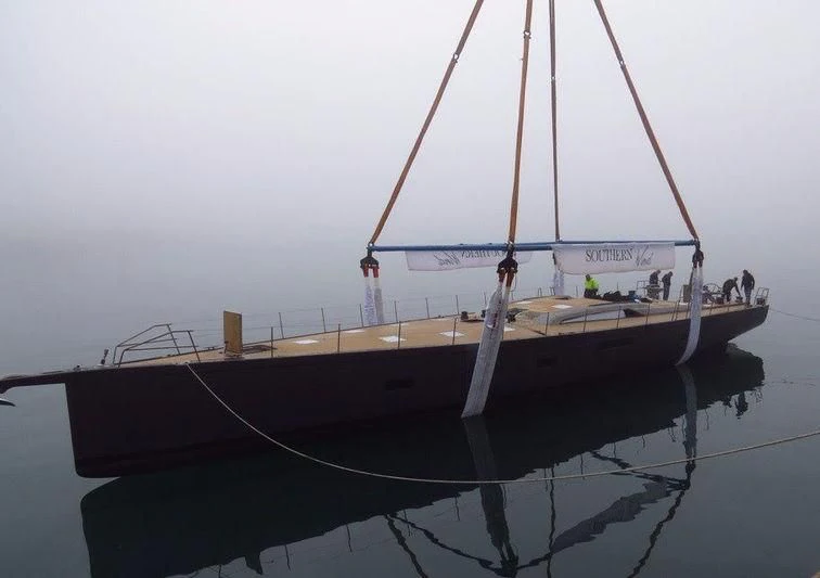 a boat on the water aboard SORCERESS Yacht for Sale