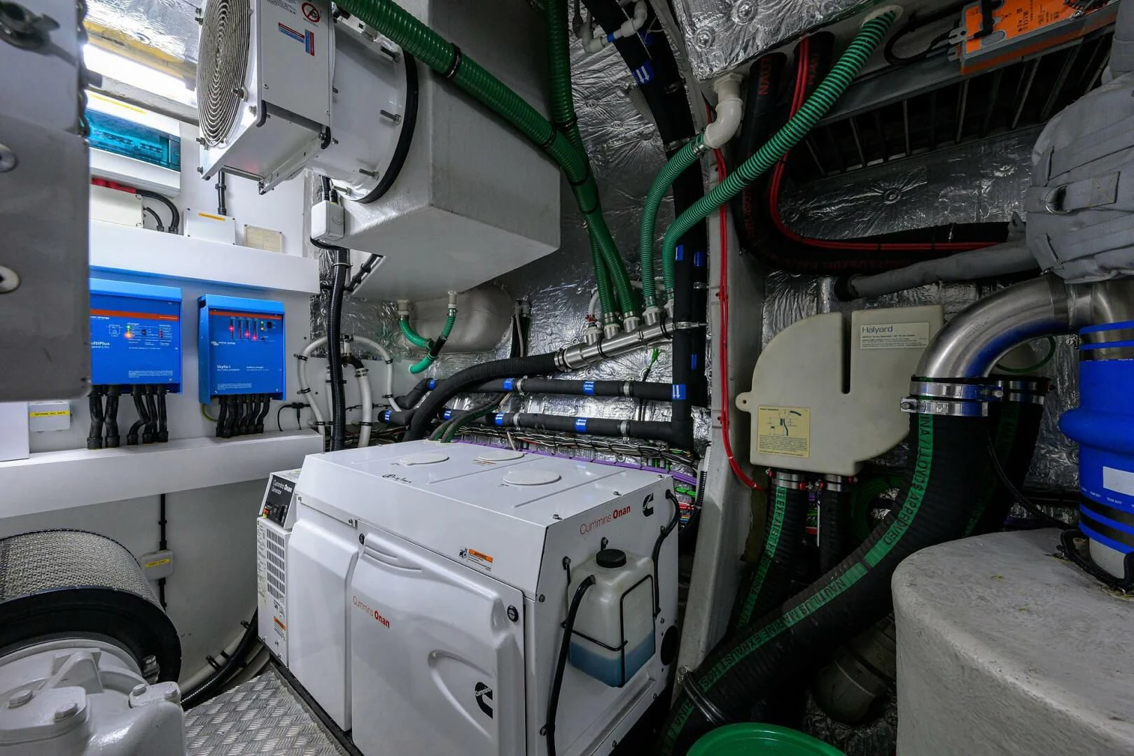 a close-up of a machine aboard SKYCHASER Yacht for Sale