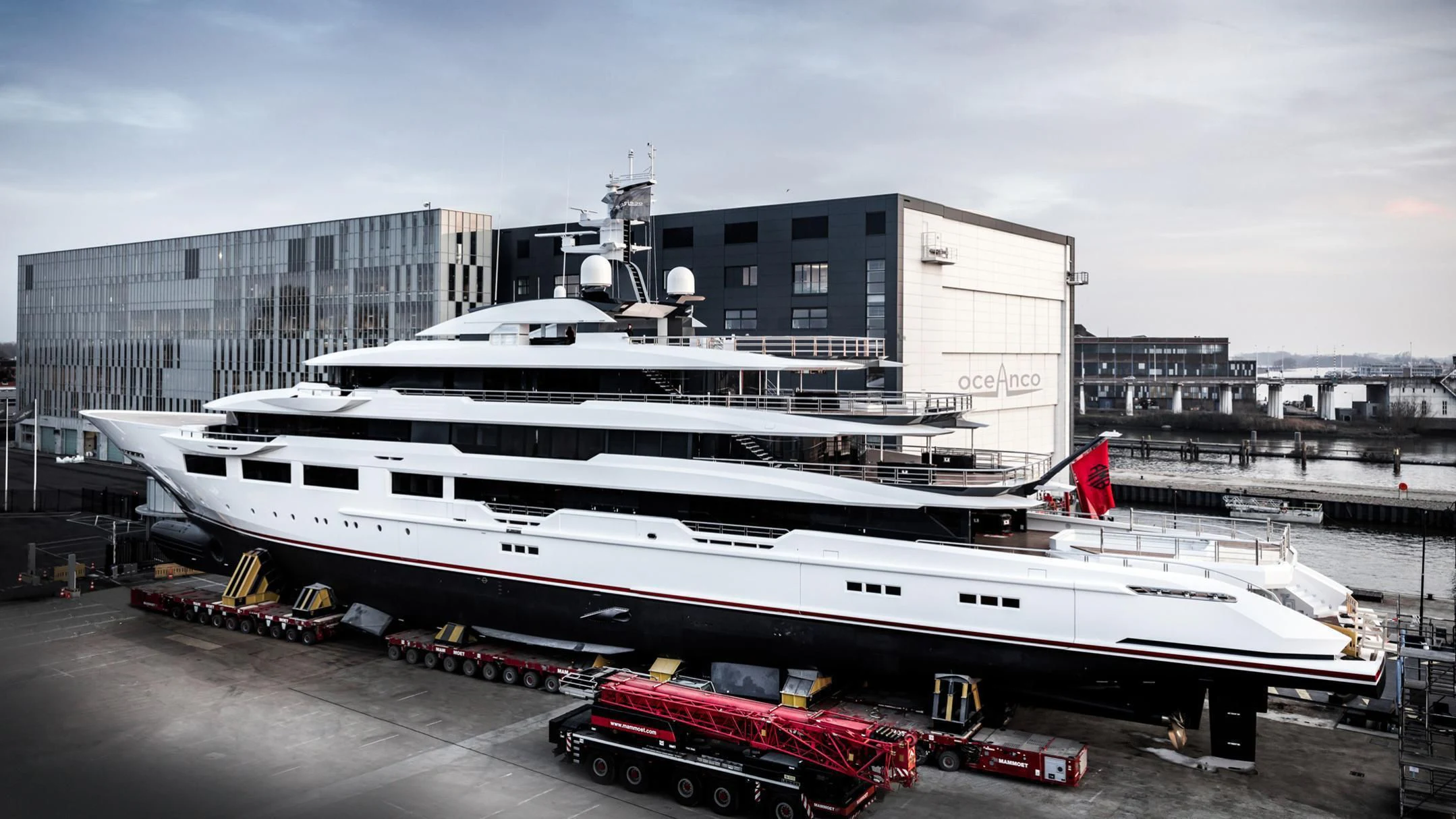 a large white boat aboard SHODAN Yacht for Sale
