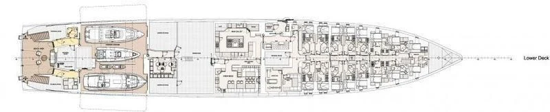 a close-up of a building aboard SHODAN Yacht for Sale