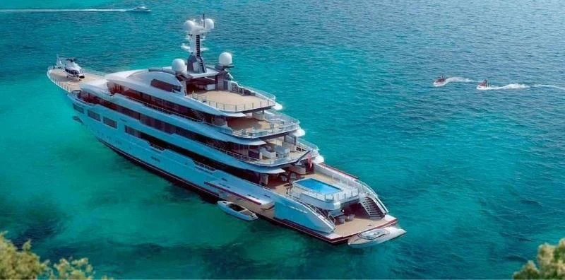 a boat in the water aboard SHODAN Yacht for Sale
