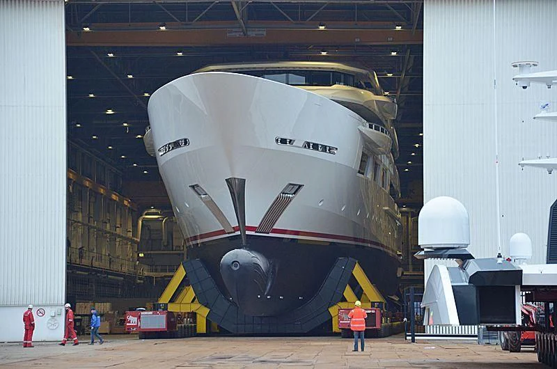 a large space shuttle aboard SHODAN Yacht for Sale