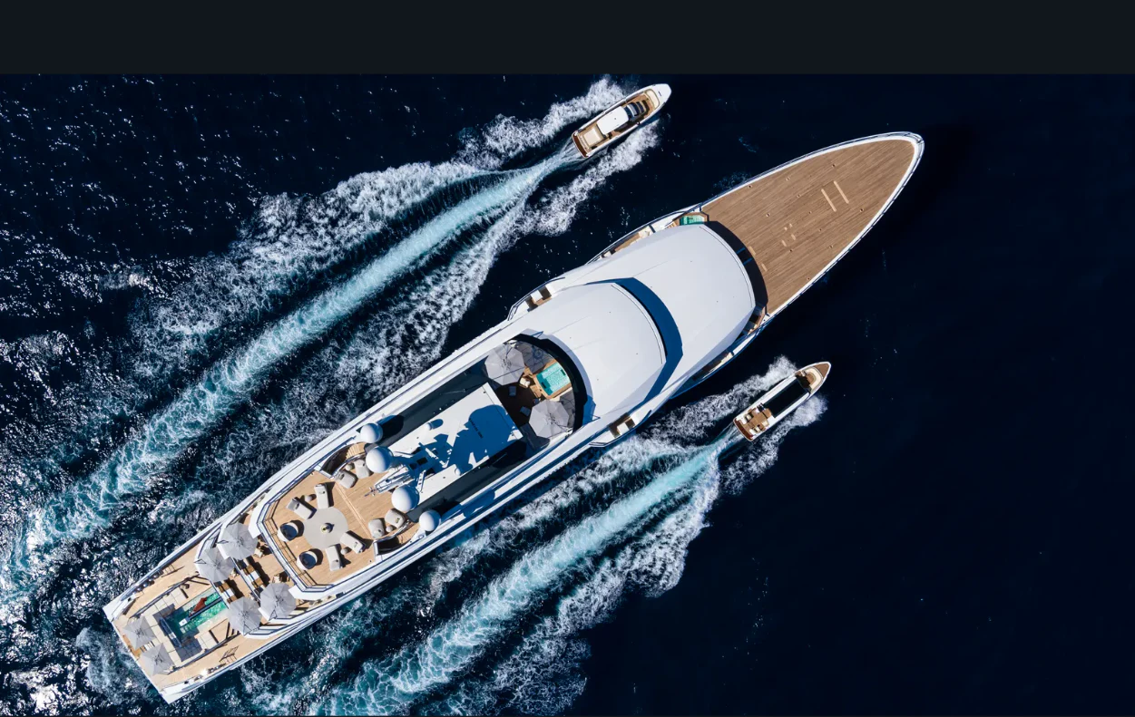 a satellite in space aboard SHODAN Yacht for Sale