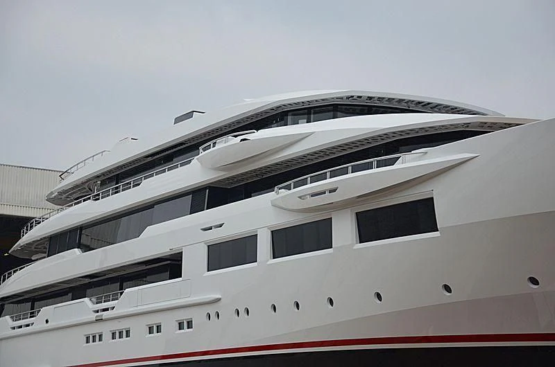 a large cruise ship aboard SHODAN Yacht for Sale