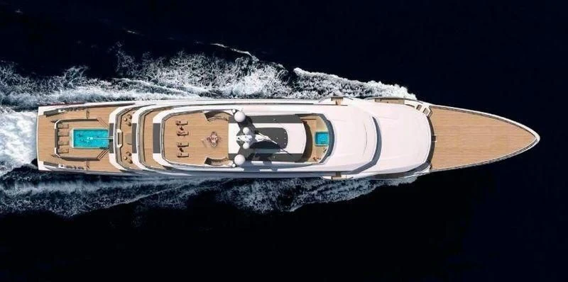 a space ship in space aboard SHODAN Yacht for Sale