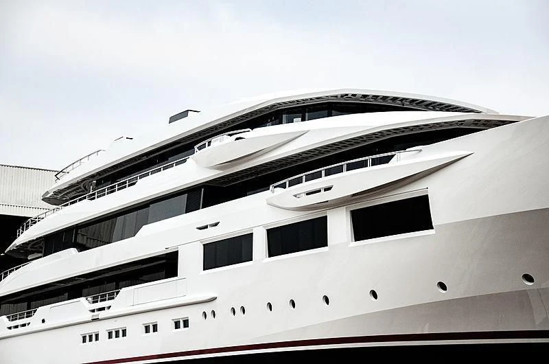 a large cruise ship aboard SHODAN Yacht for Sale