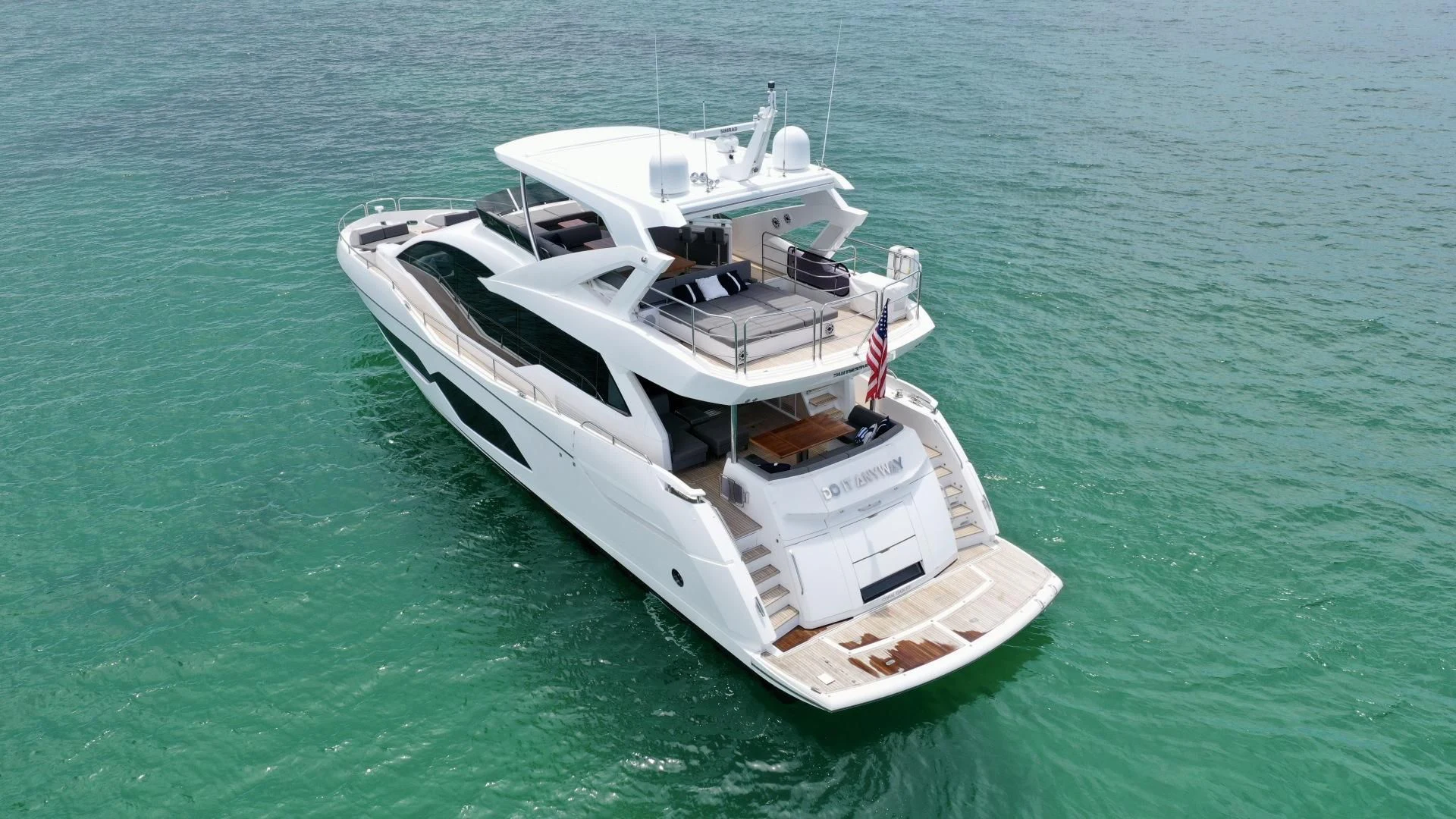 a boat in the water aboard DO IT ANYWAY Yacht for Sale