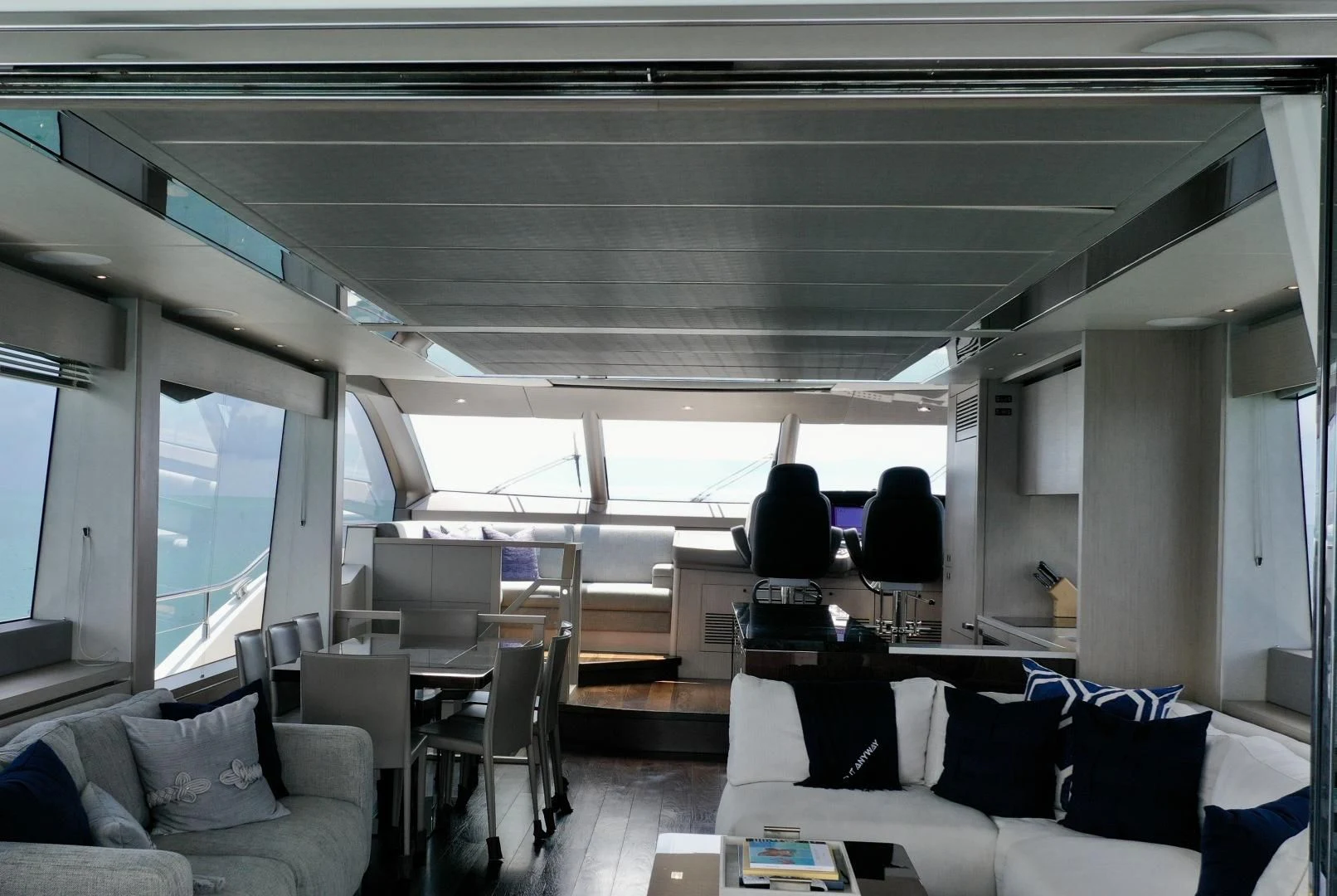 a person sitting in a train aboard DO IT ANYWAY Yacht for Sale