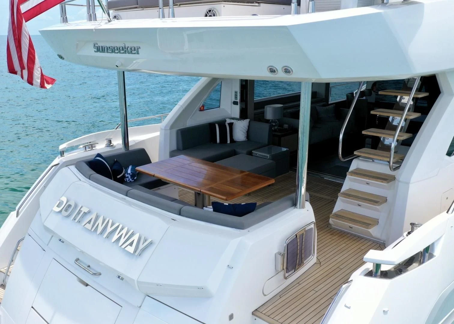 the inside of a boat aboard DO IT ANYWAY Yacht for Sale