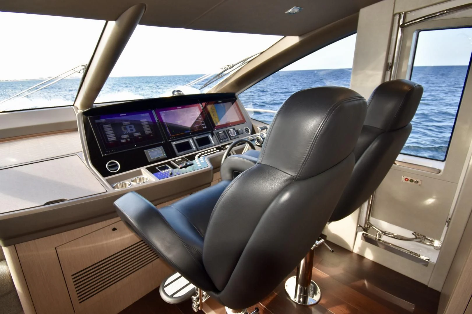 inside of a car aboard DO IT ANYWAY Yacht for Sale
