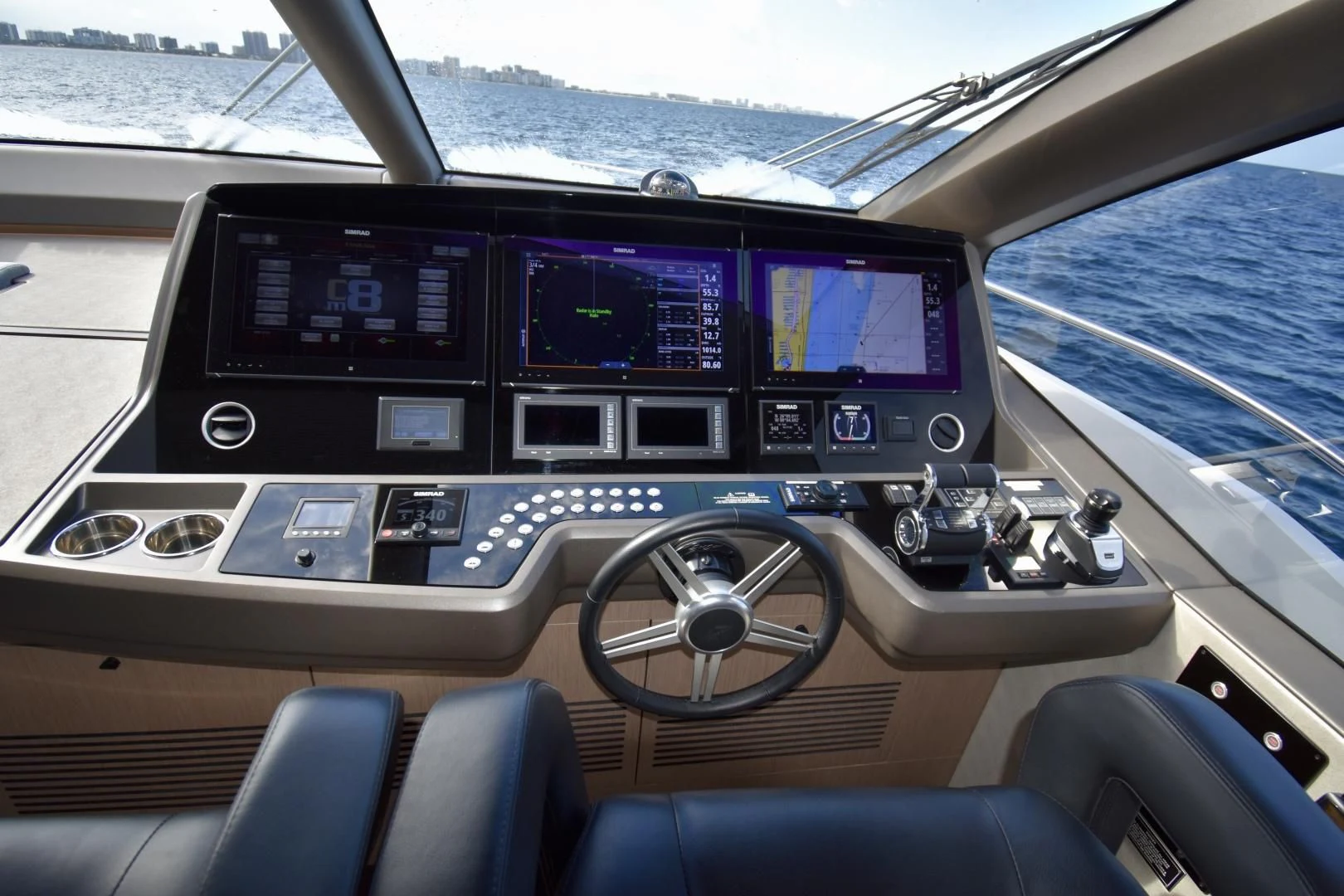 inside of a car aboard DO IT ANYWAY Yacht for Sale