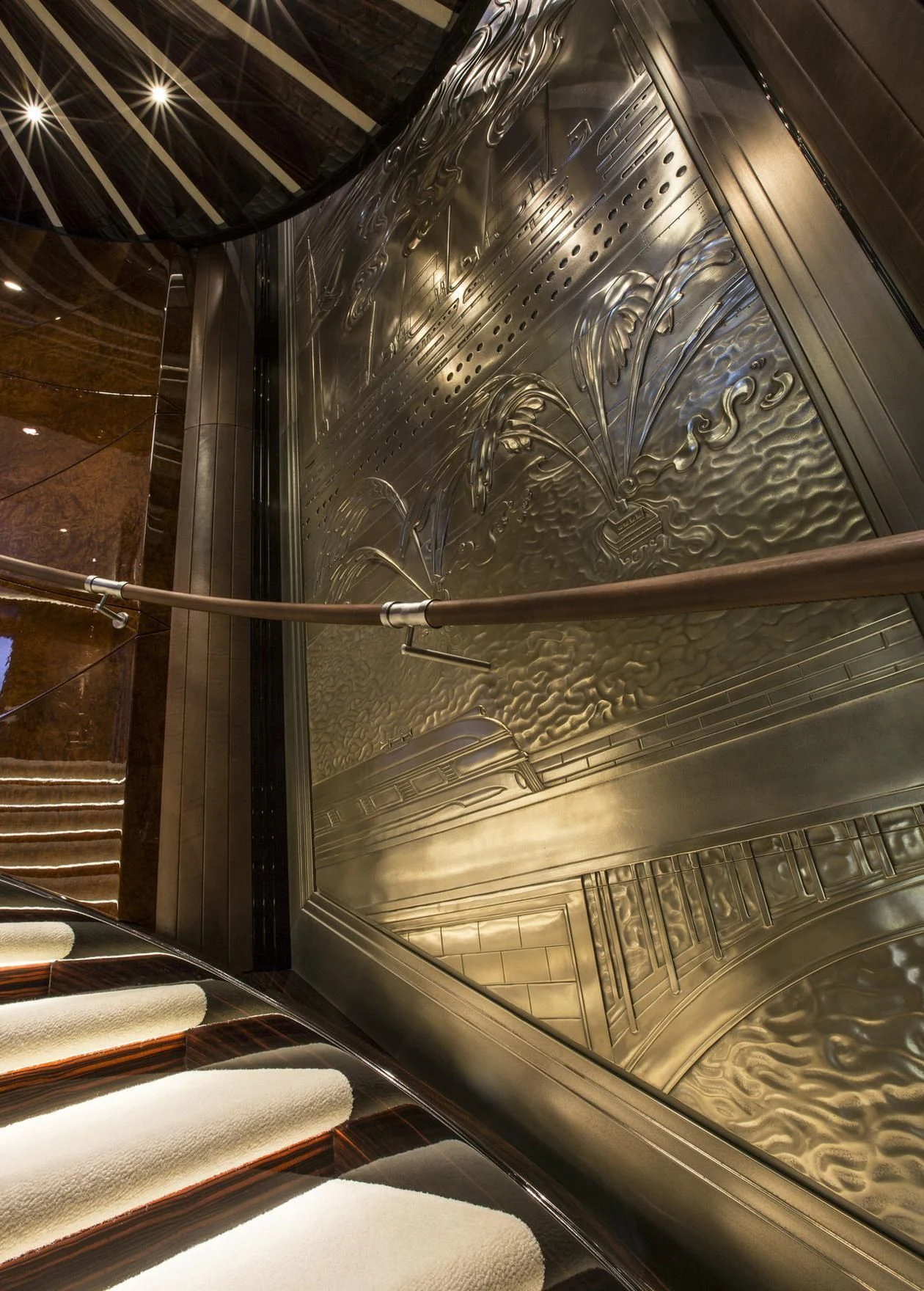 a glass case with a glass door aboard ARIENCE Yacht for Sale