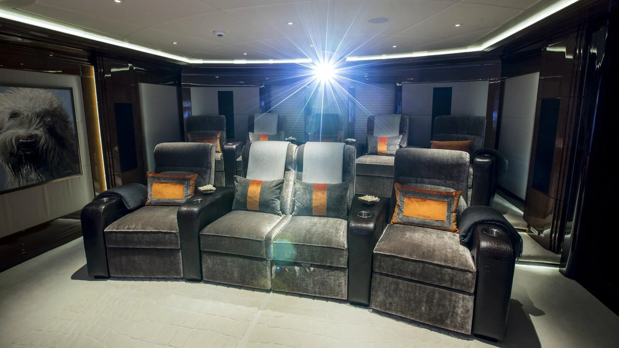 a room with a couch and a chair aboard ARIENCE Yacht for Sale