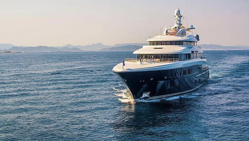 a boat in the water aboard ARIENCE Yacht for Sale