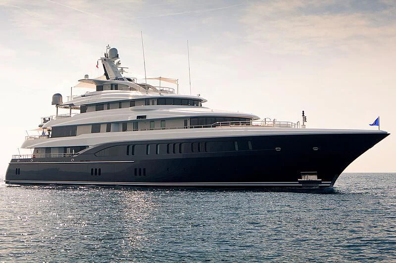 a large boat in the water aboard ARIENCE Yacht for Sale