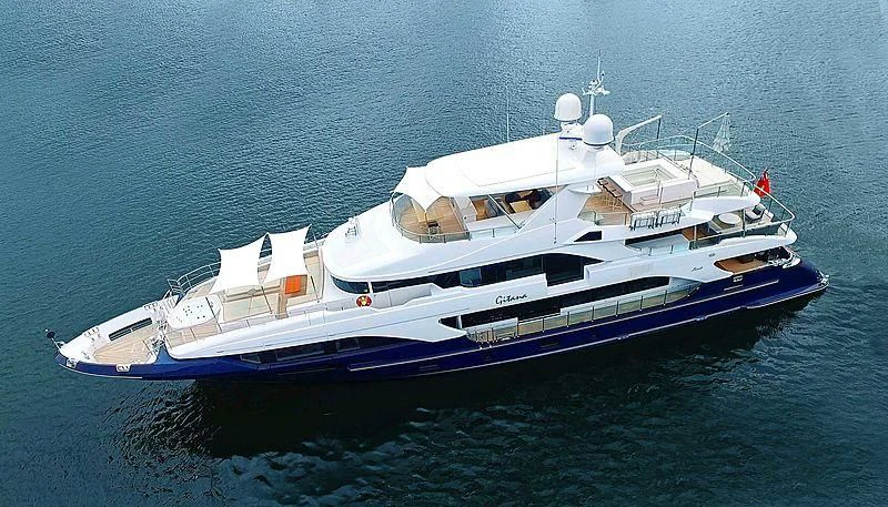 a boat in the water aboard QUEEN D Yacht for Sale